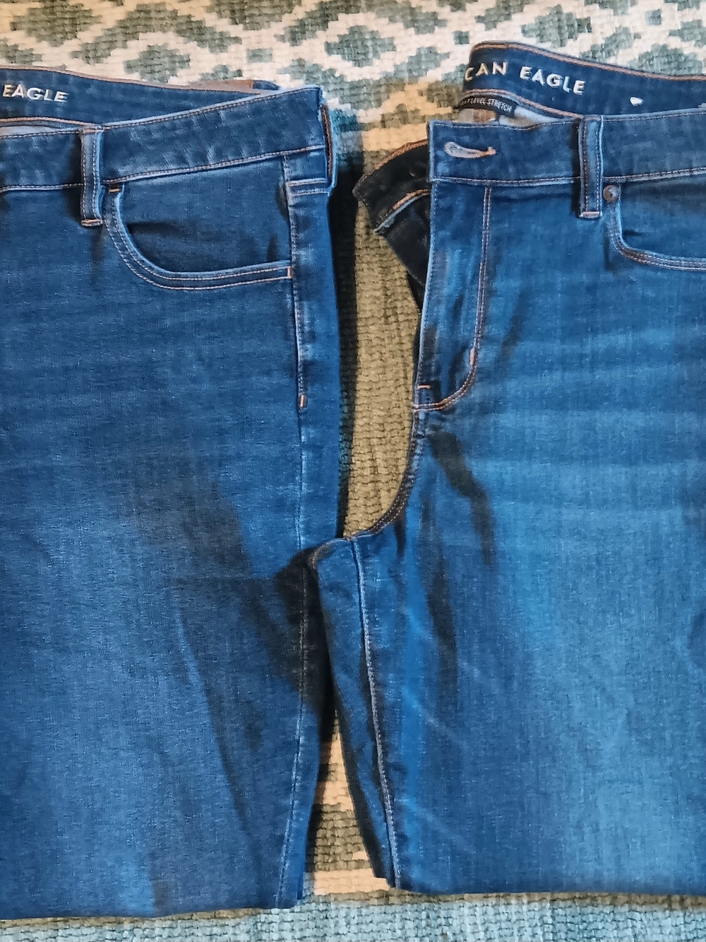 American Eagle Outfitters Skinny Jeans in Dark Blue Denim